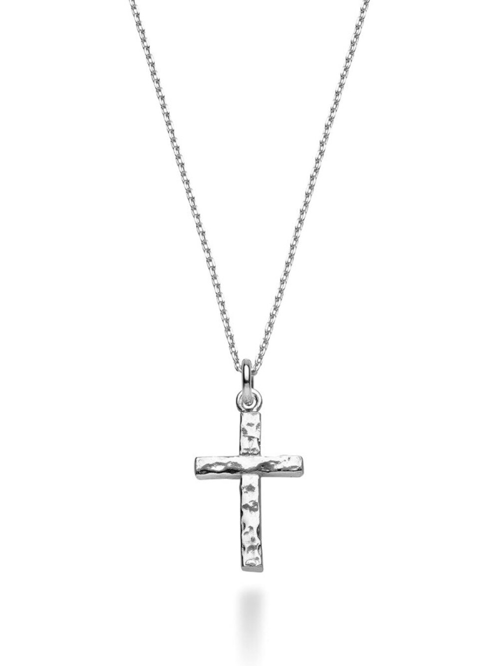 Elegant 925 Sterling Silver Cross Pendant Necklace for Women - Italian Design